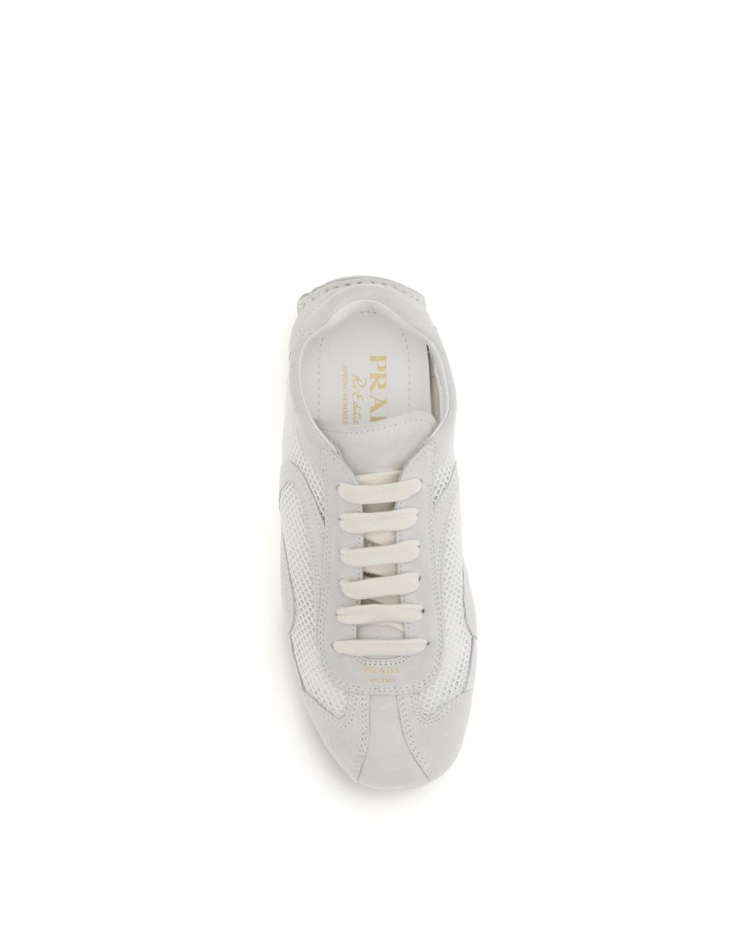 Prada White Sneakers Montecarlo General Fabric Trainers