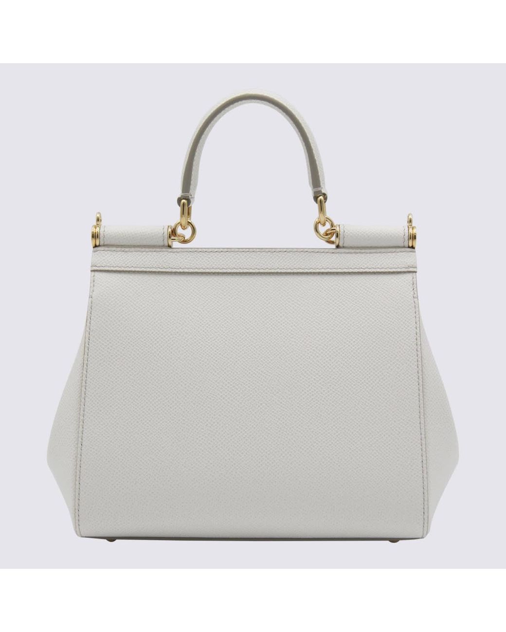 Dolce & Gabbana White Sicily Large Handbag