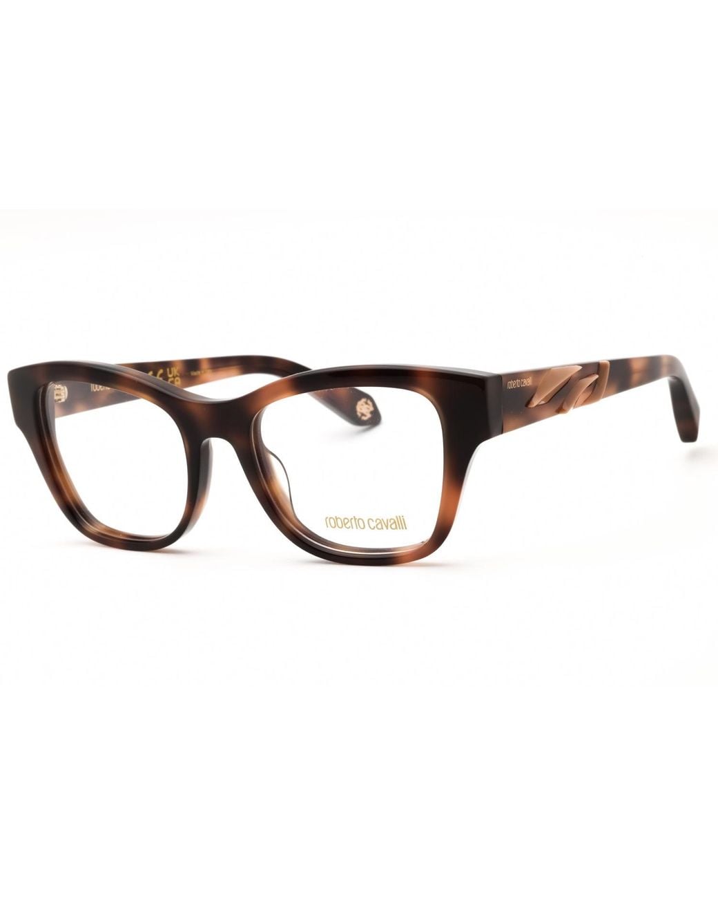 Roberto Cavalli Black Roberto Cavalli Vrc025M Cat Eye Acetate Eyeglasses