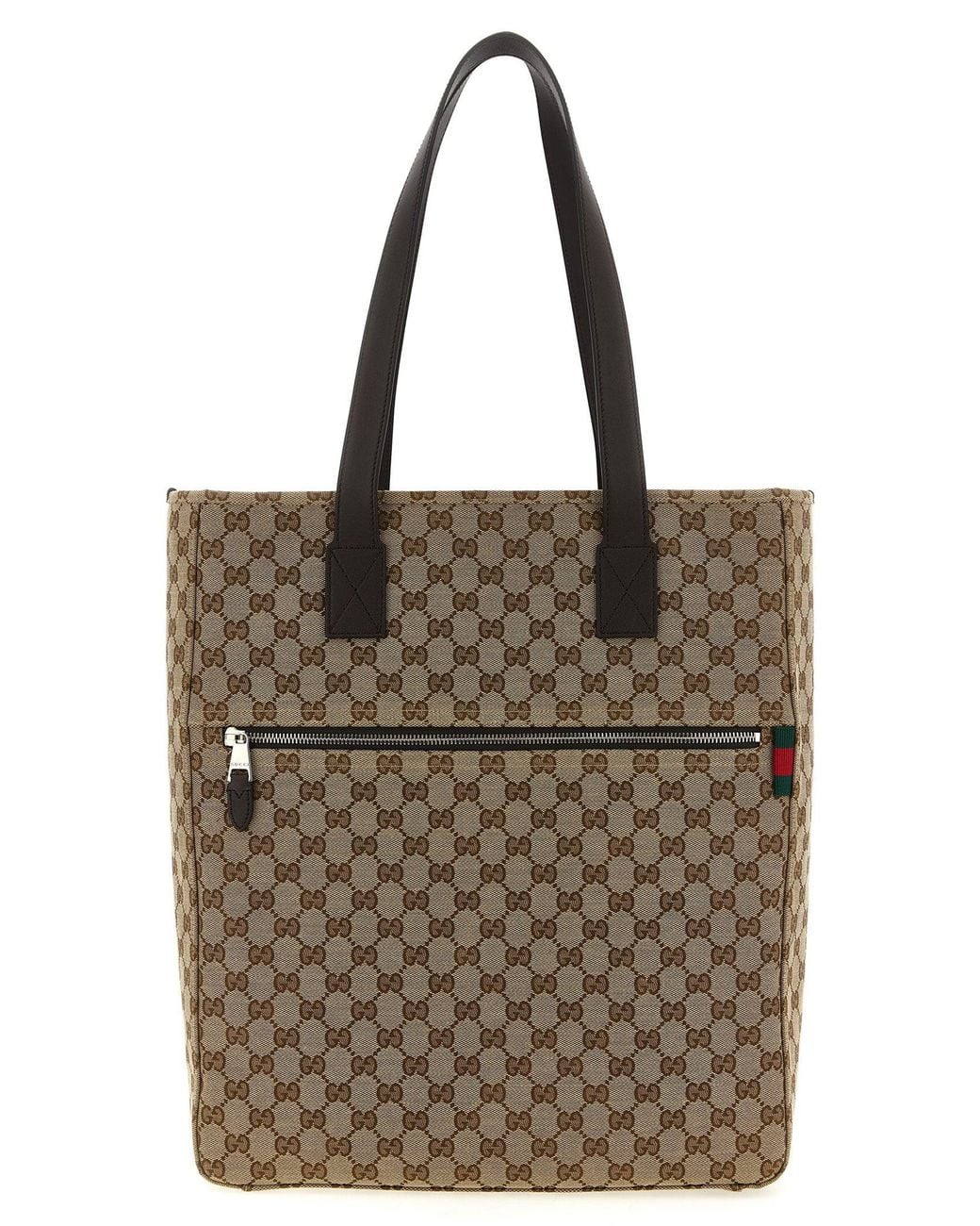 Gucci Brown Gg Monogram Canvas Shoulder Bag