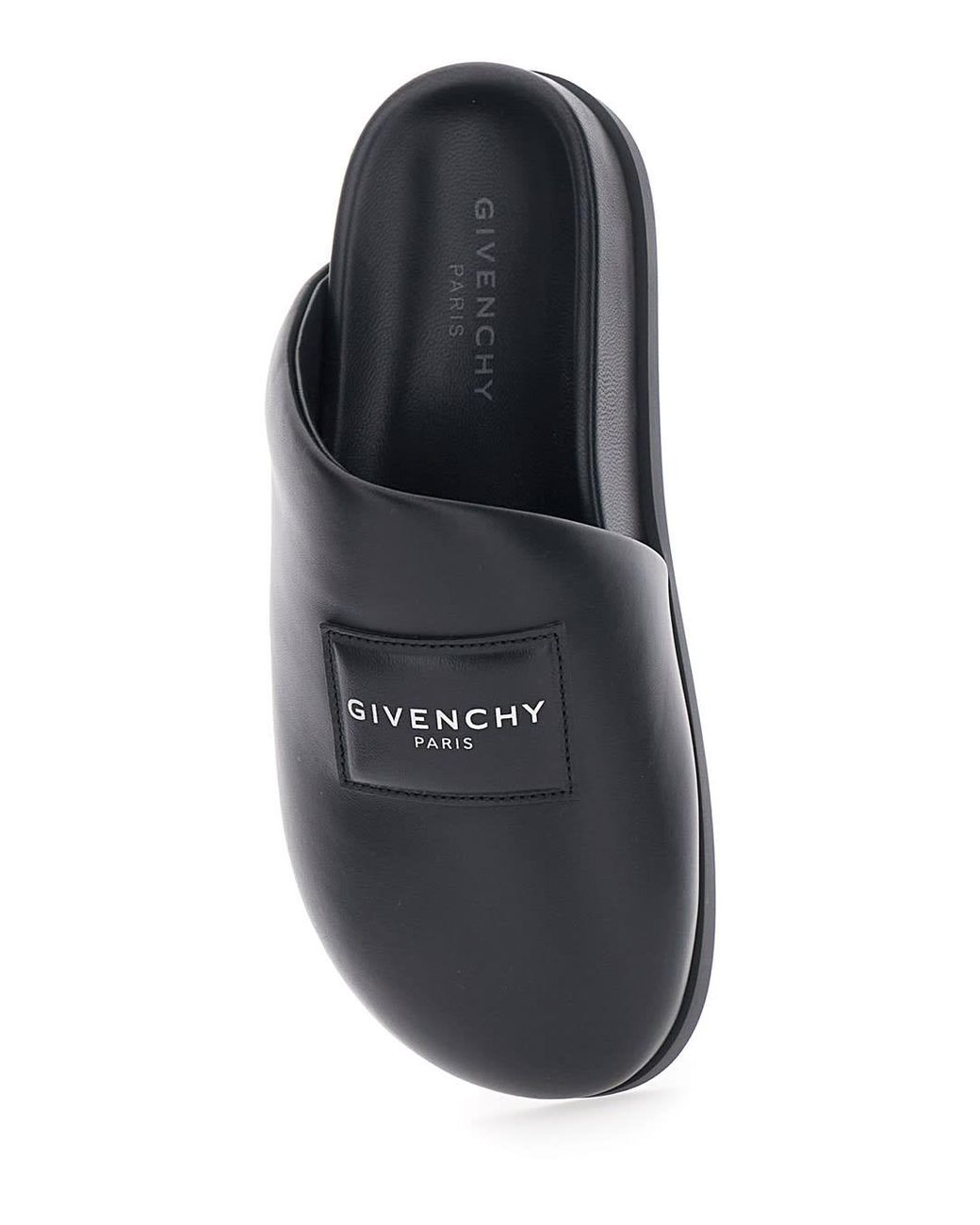 Givenchy Multicolor Mules With Asymmetrical Design And Padded Leather Logo