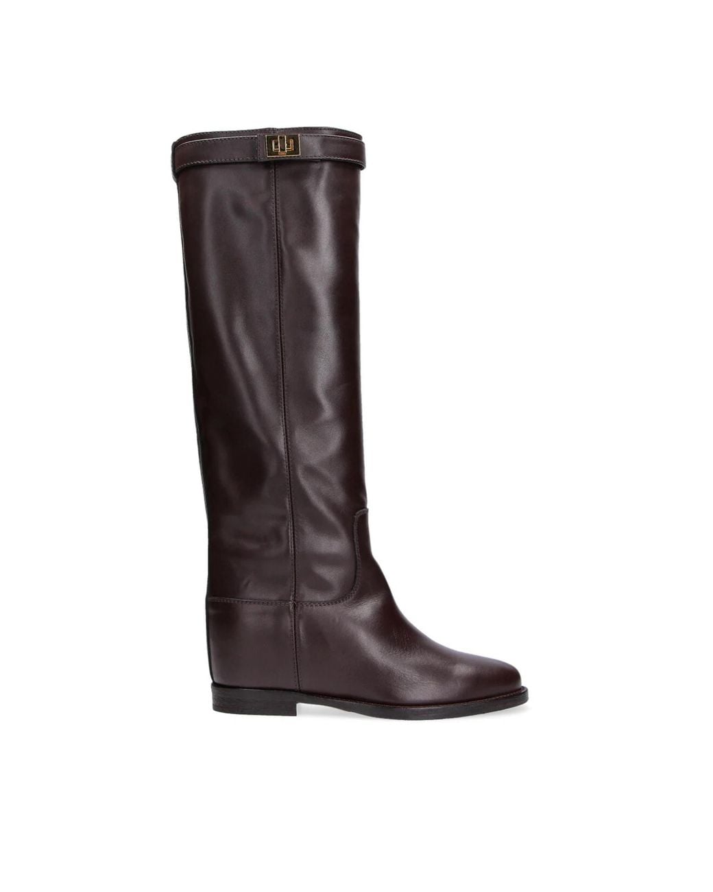Via Roma 15 Brown Leather Boot Santa Monica Upper Leather; Sole Rubber