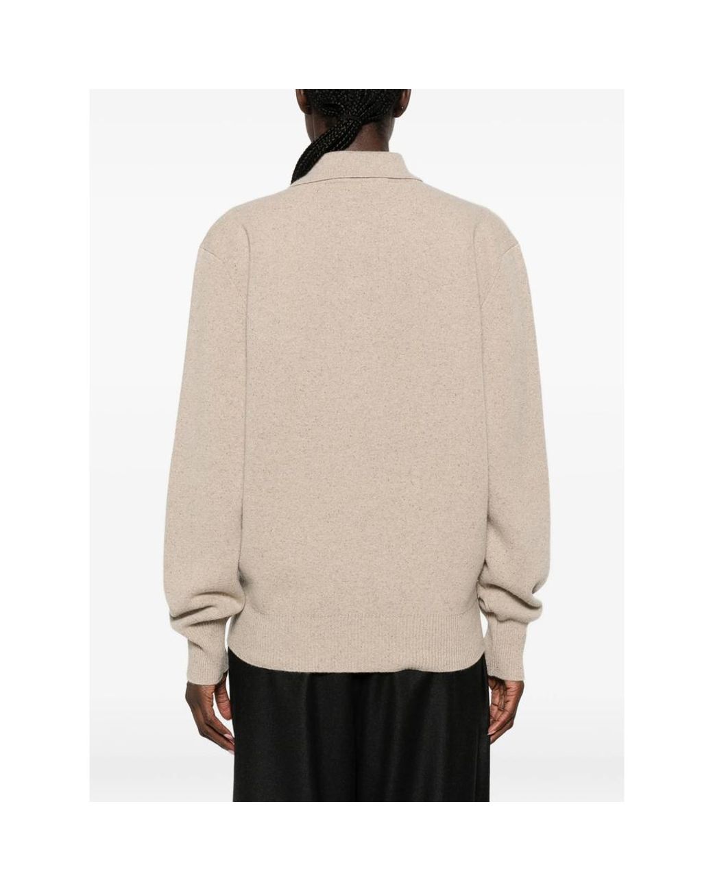 Rohe Natural Button-Fastening Polo-Collar Sweater