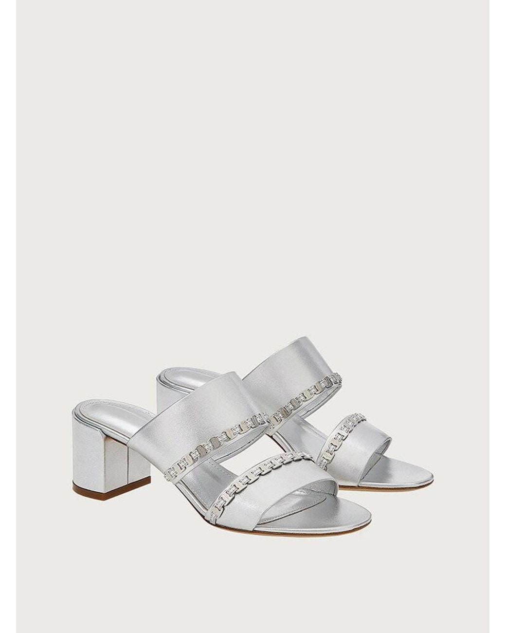 Ferragamo White Sandal