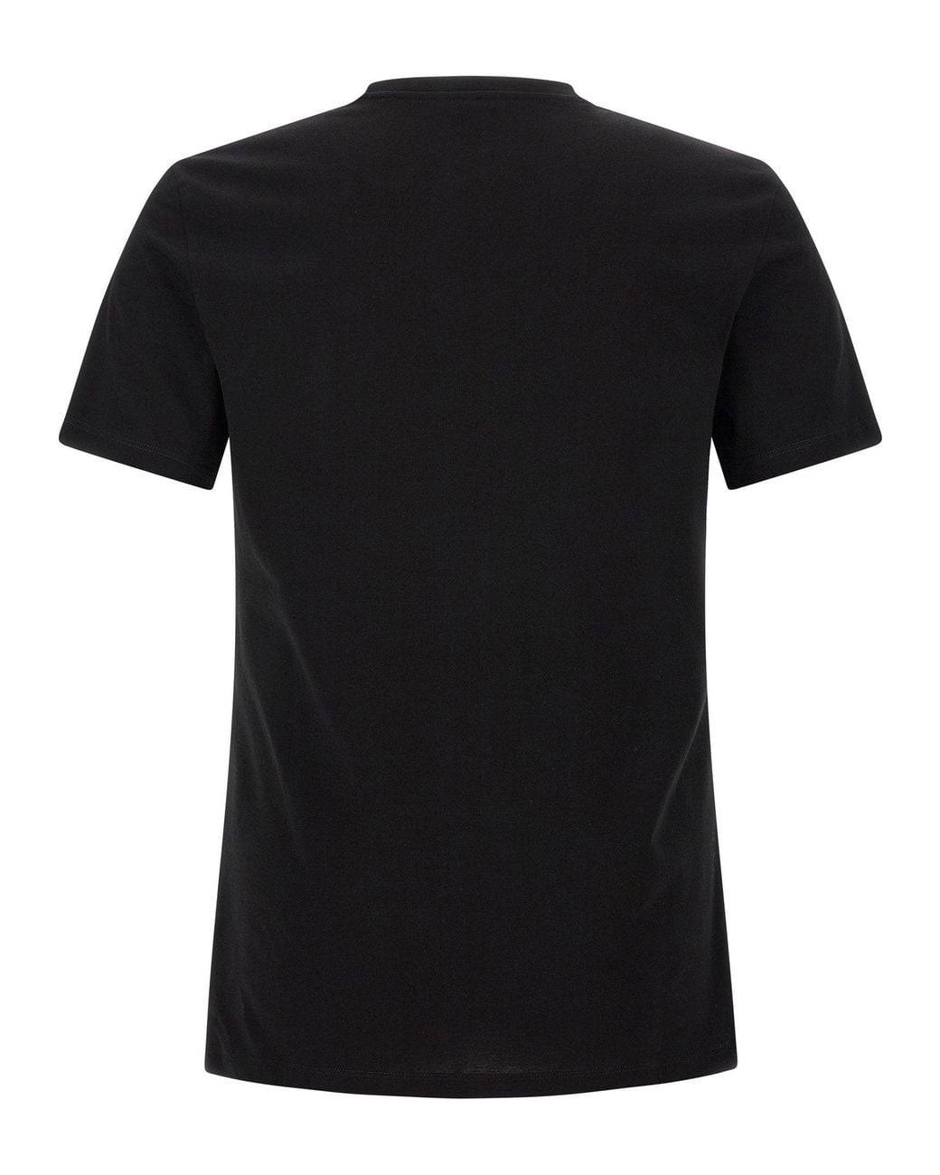 Versace Black Medusa-Print Cotton T-Shirt for men