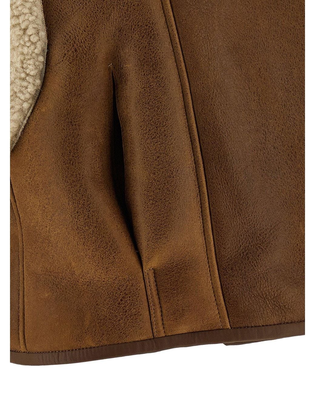 Isabel Marant Alime Vest in Brown | Lyst