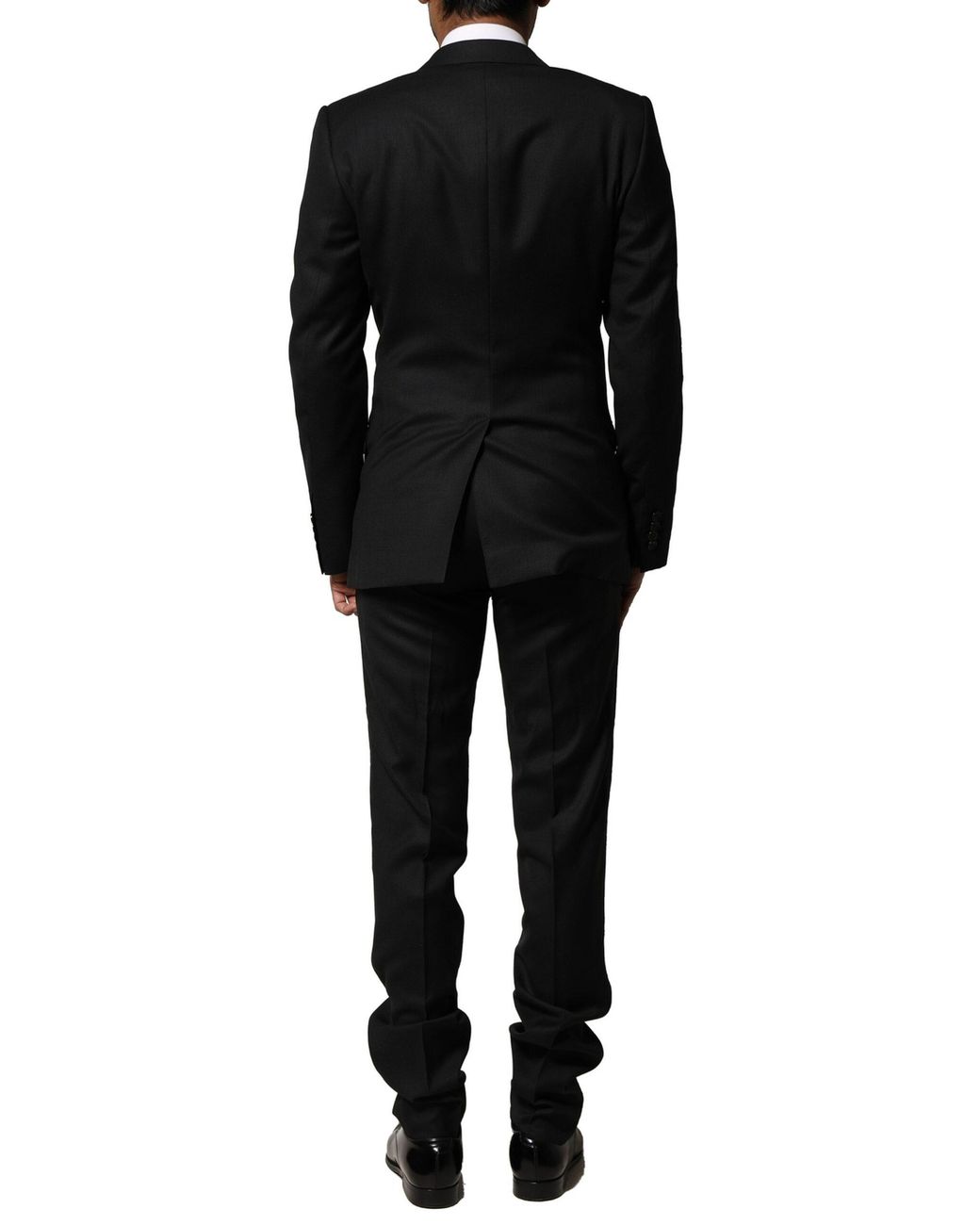 Dolce & Gabbana Black Blue Martini Wool Formal 2 Piece Suit for men
