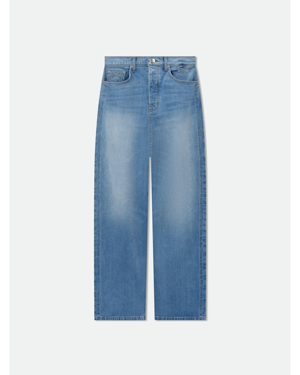 Rhude Blue 90S Traxedo Denim Pant for men