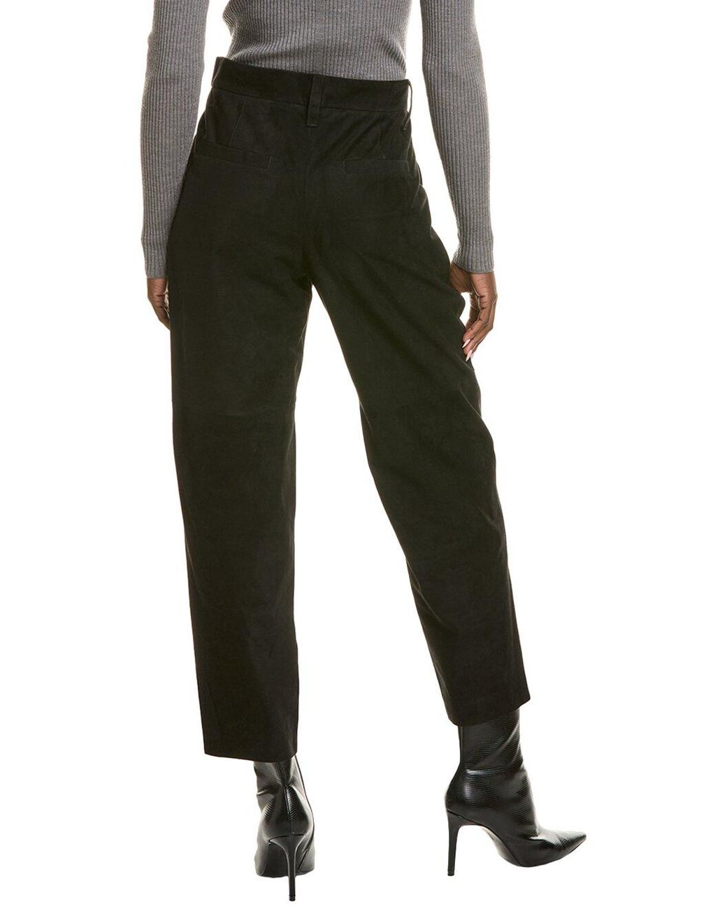Brunello Cucinelli Black Tapered High Waist Trousers