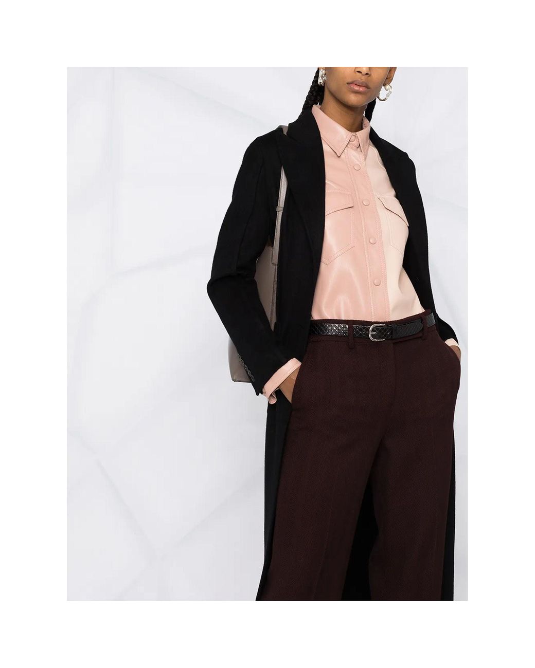 Ferragamo Brown Straight-Leg Trousers