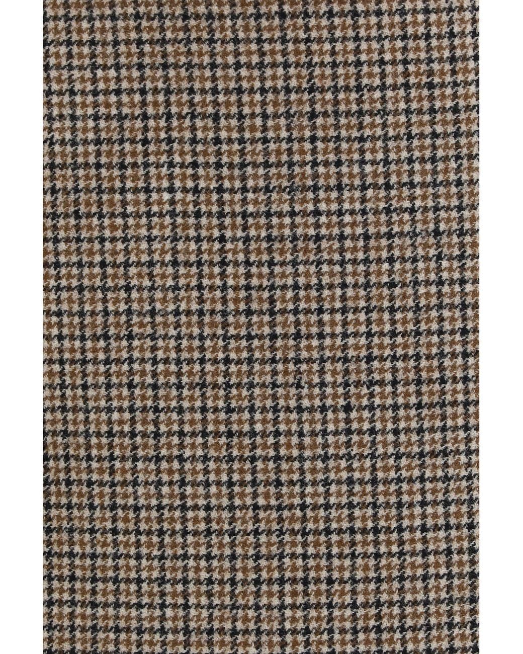 P.A.R.O.S.H. Brown Mini Skirt Houndstooth Wool