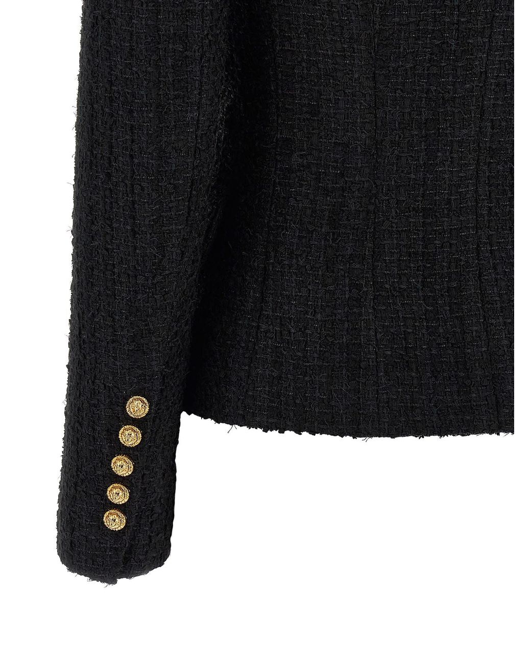 Balmain Black Tweed Blazer