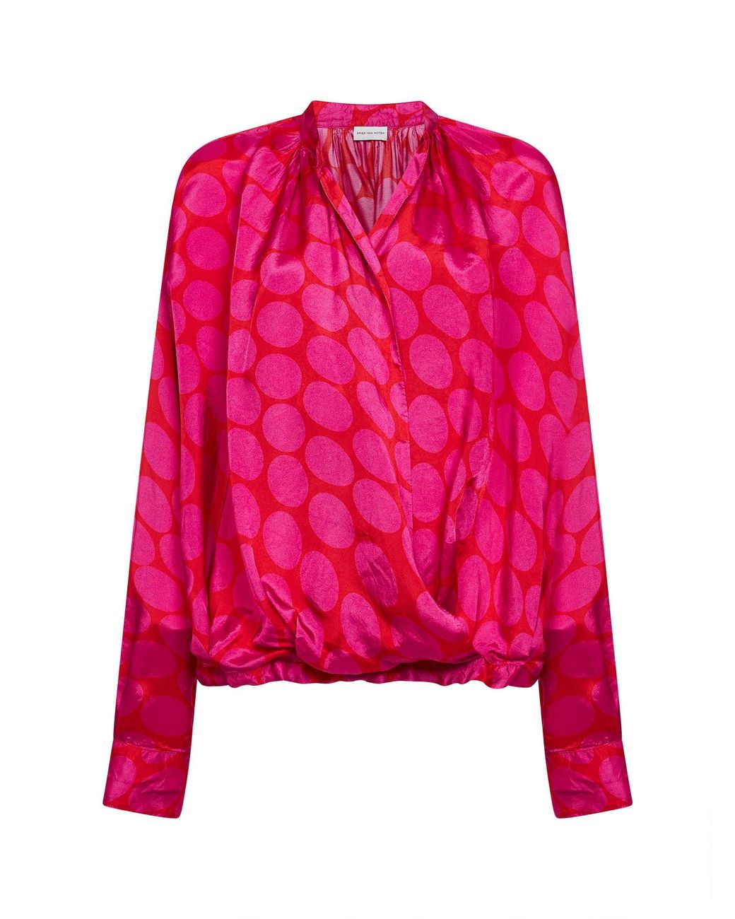 Dries Van Noten Pink Wrap Shirt Viscose
