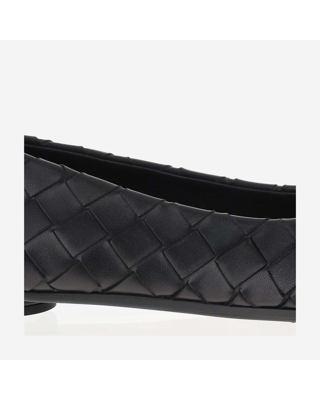 Bottega Veneta Black Ballet Flats Atomic Lambskin Ballerina Shoes