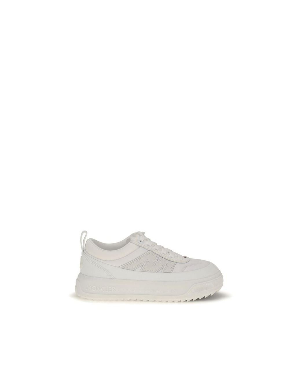 Moncler White Polyamide Athletic Sneakers