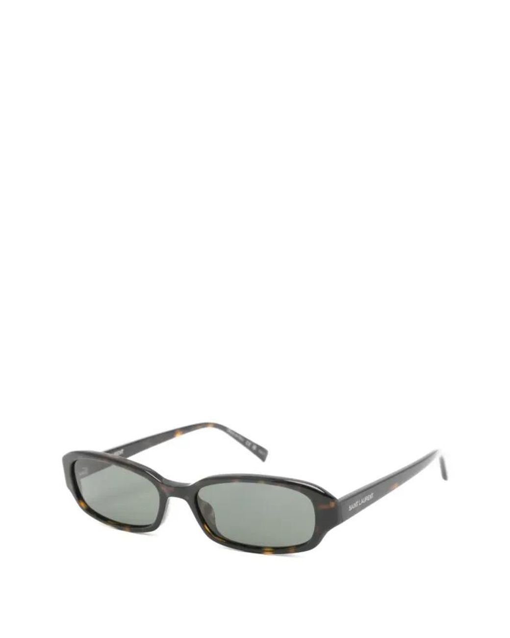 Saint Laurent Gray Erin Rectangle-Shape Sunglasses