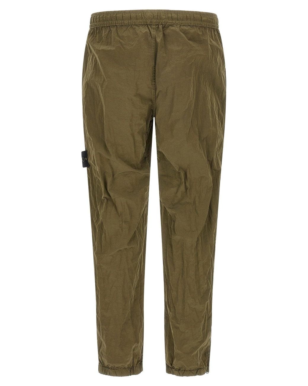Stone Island Green Technical Nylon Metal Joggers for men