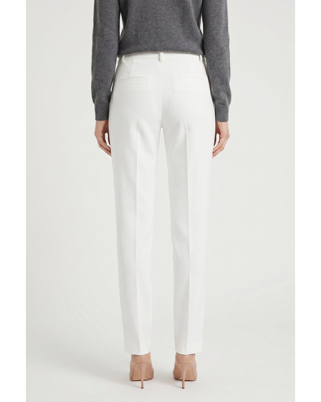 Brunello Cucinelli White Off Tailored Trousers