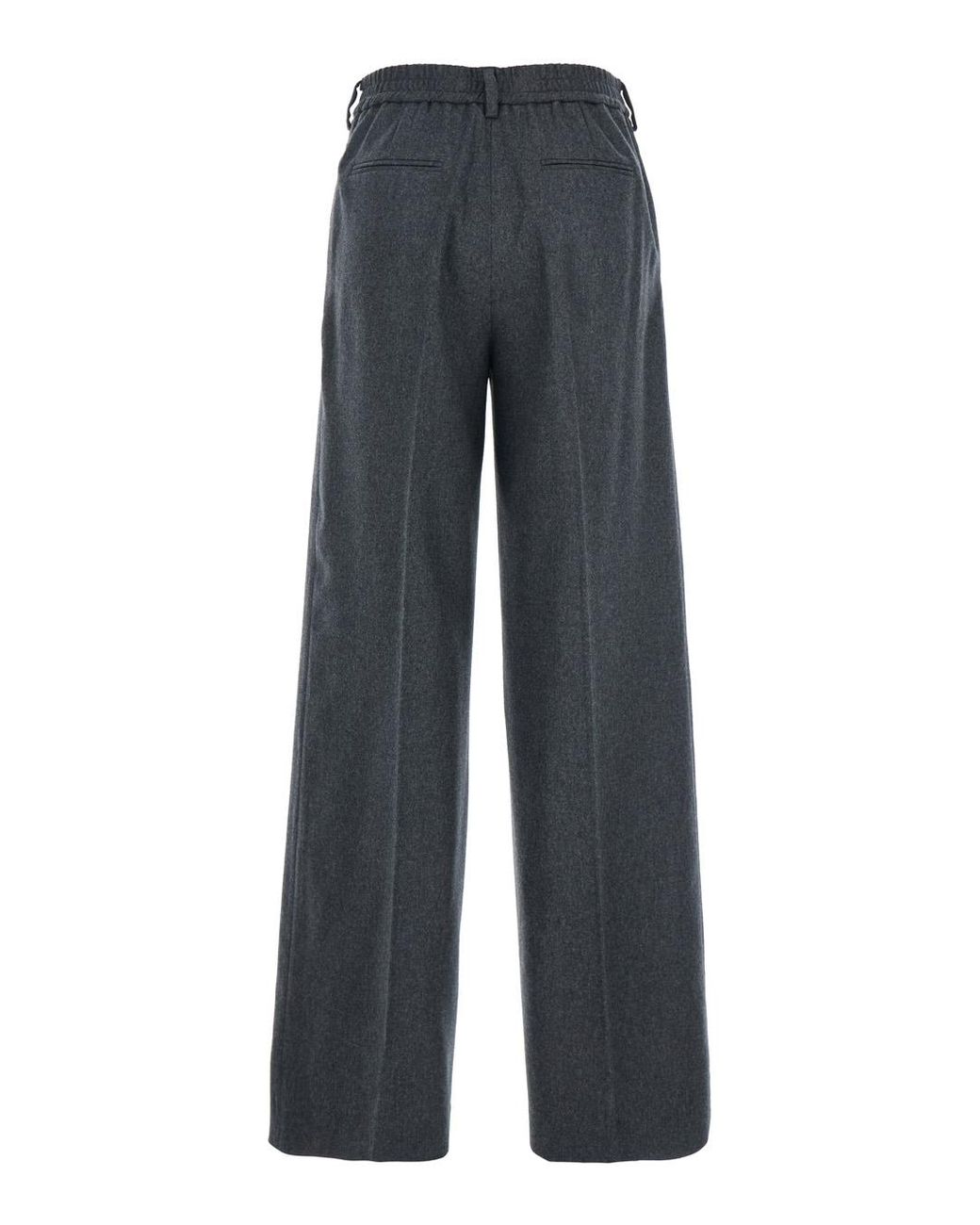 PT Torino Blue Trousers, Wool And Cashmere