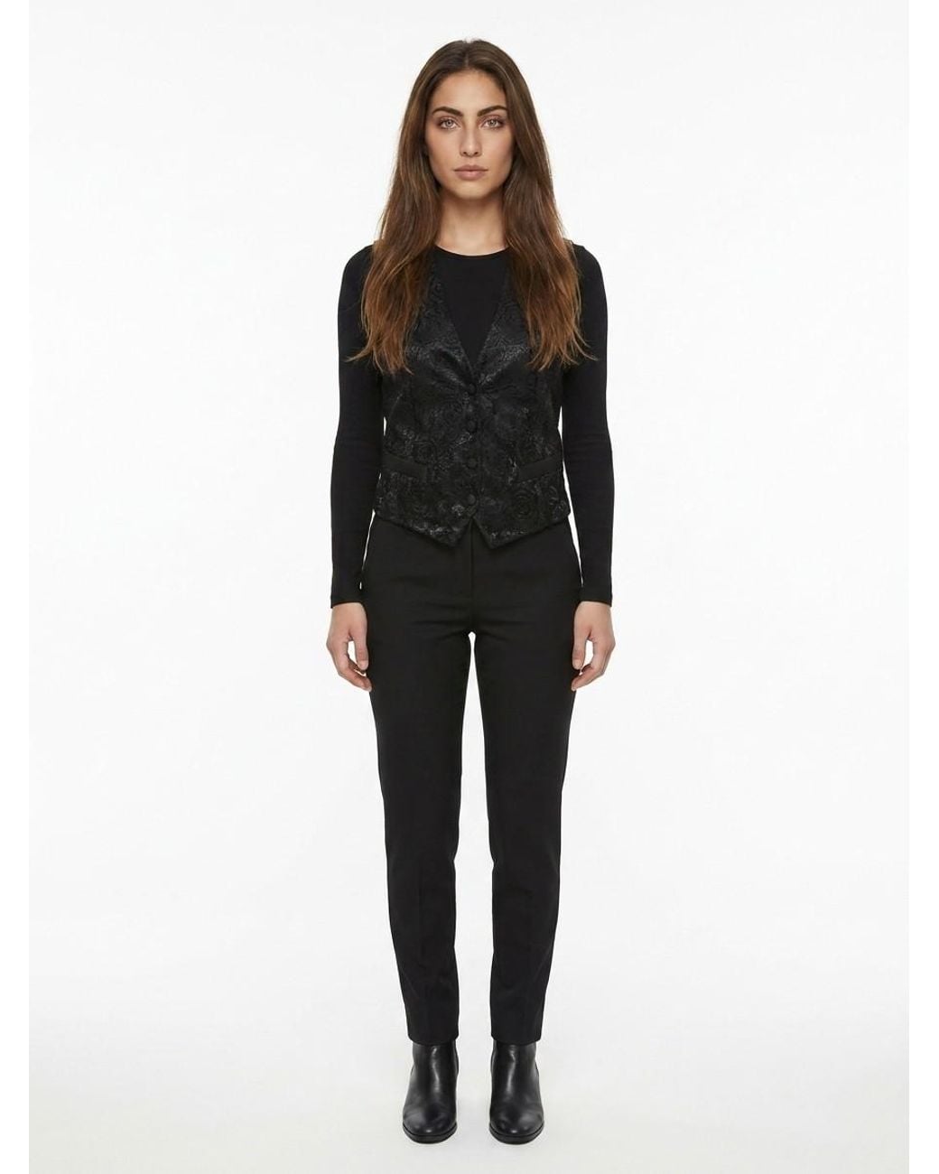 Dolce & Gabbana Black Cotton Waistcoat Clothing
