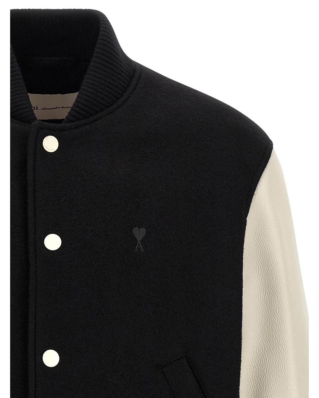 AMI Black 'Teddy' Jacket for men