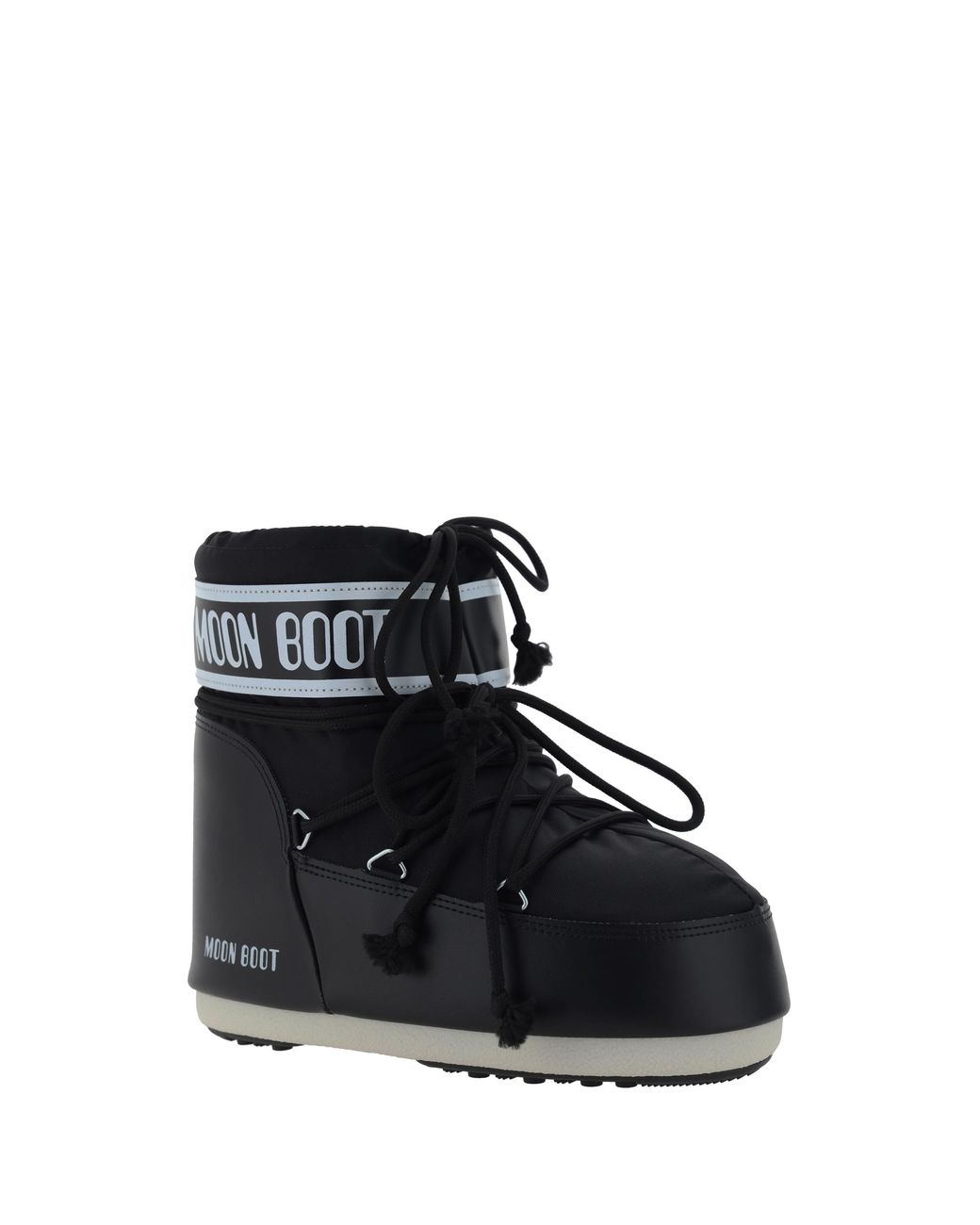 Moon Boot Black Ankle Boots Icon Low Upper Nylon