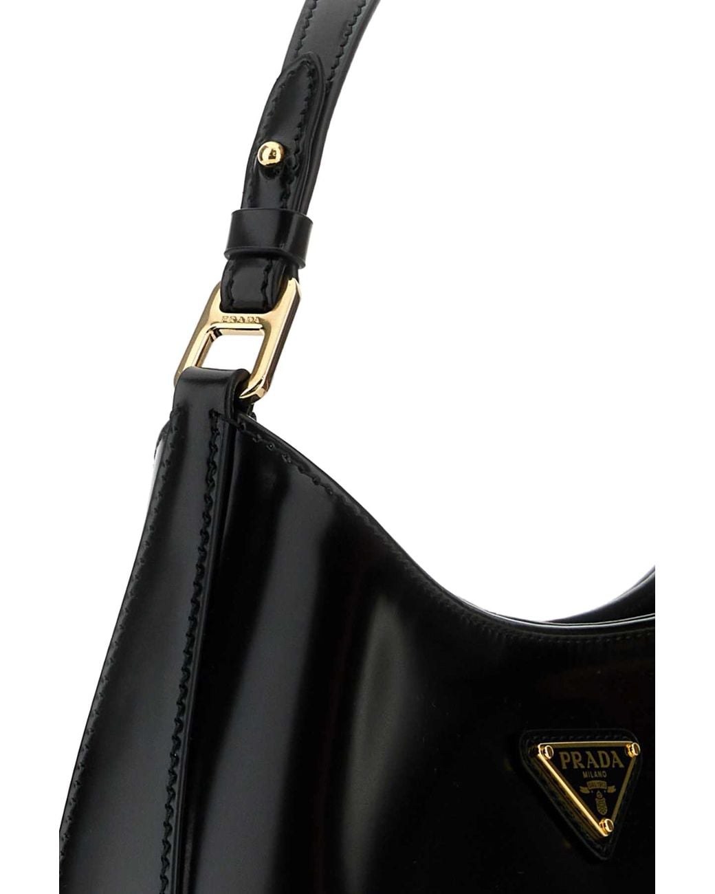 Prada Prada Cleo Shoulder Bag in Black | Lyst