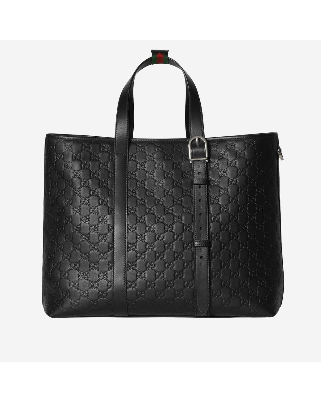 Gucci Black Gg Emblem Tote Bag for men
