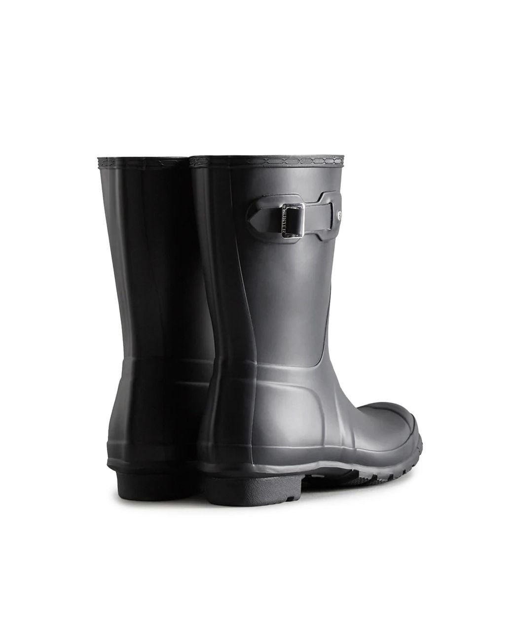 Hunter Black Original Short Wellington Boots Rubber