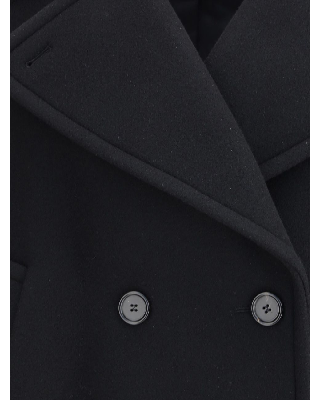 Chloé Blue Coat Oversized Short Wool (Ovis Aries)