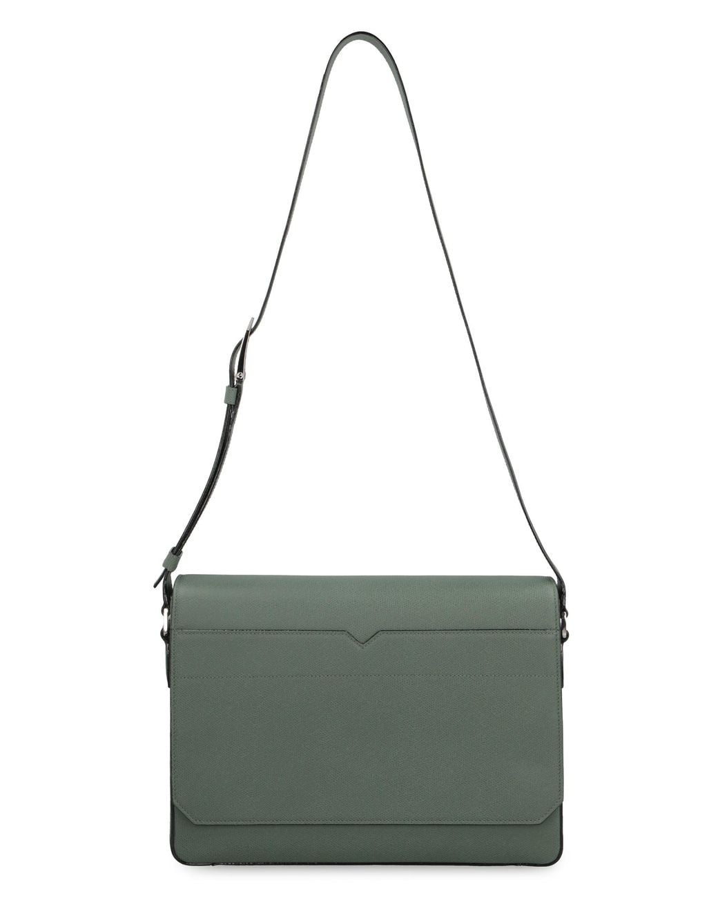 Valextra Green Leather Messenger Bag Calf for men