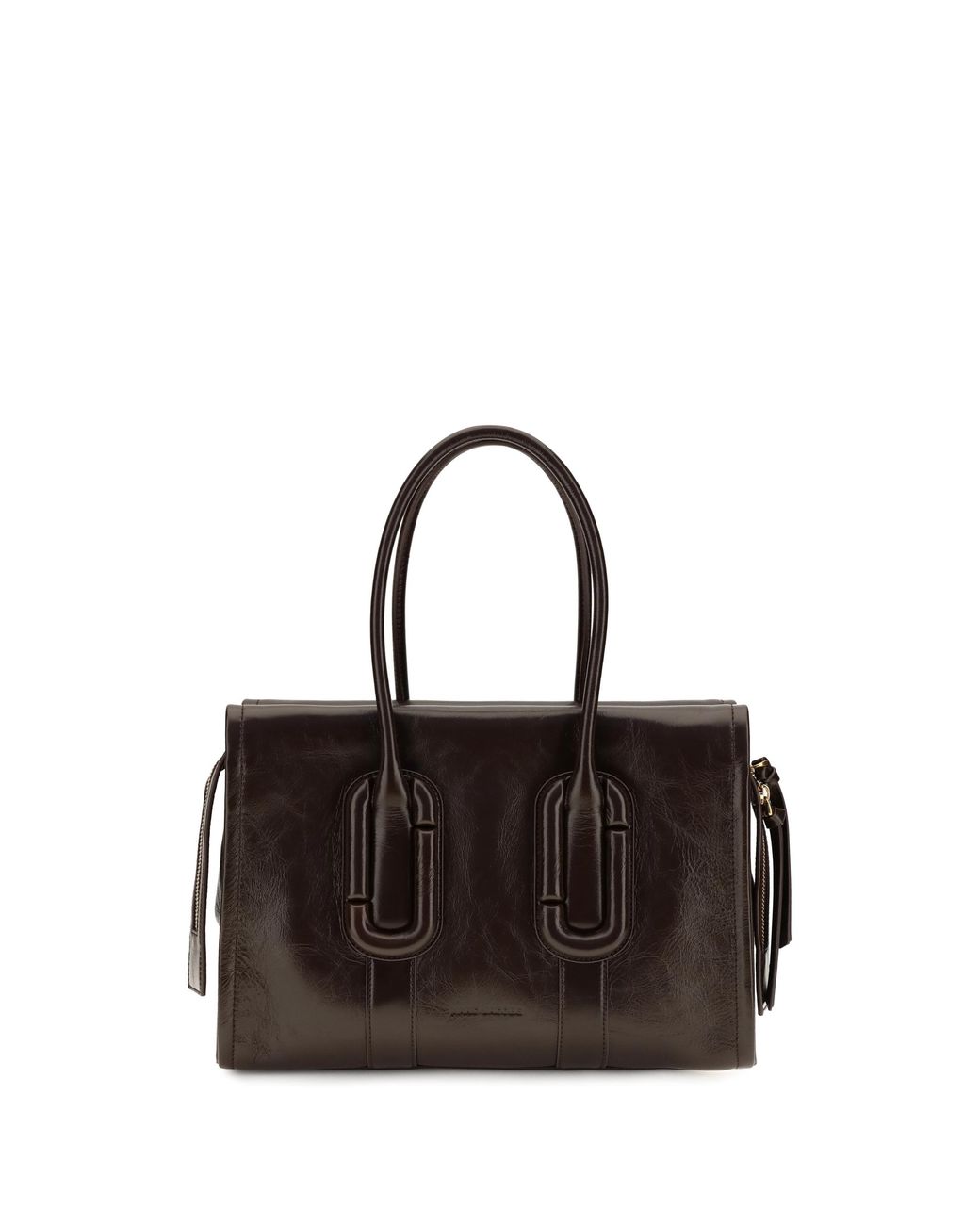 Marc Jacobs Black Leather Handbag Babe City Tote Calf Shoulder Bags