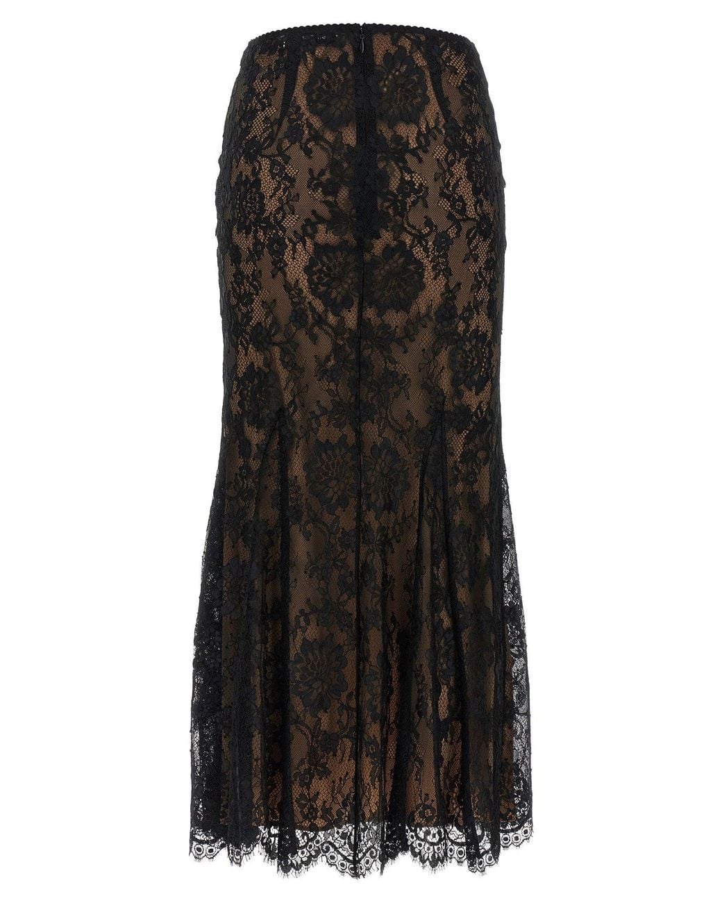 Self-Portrait Black Lace Mermaid Skirt