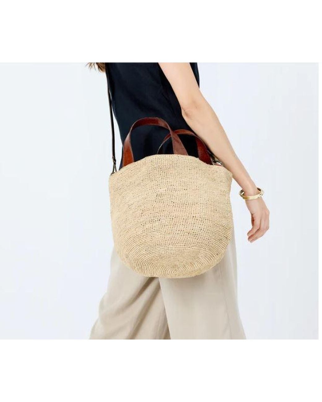 IBELIV Brown Bags Raffia