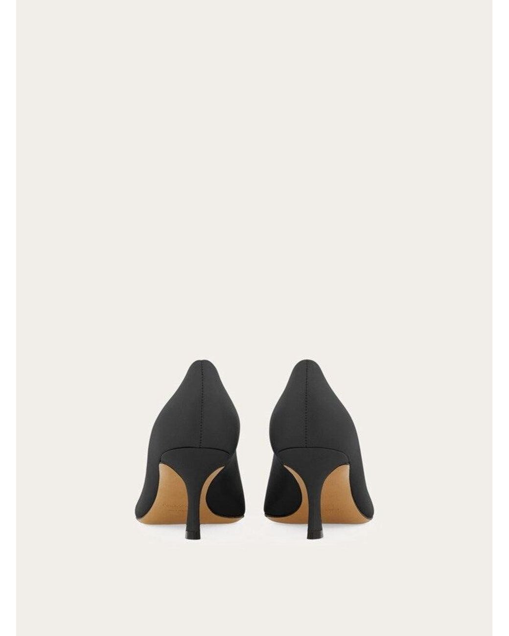 Ferragamo Natural Calf Leather Pumps