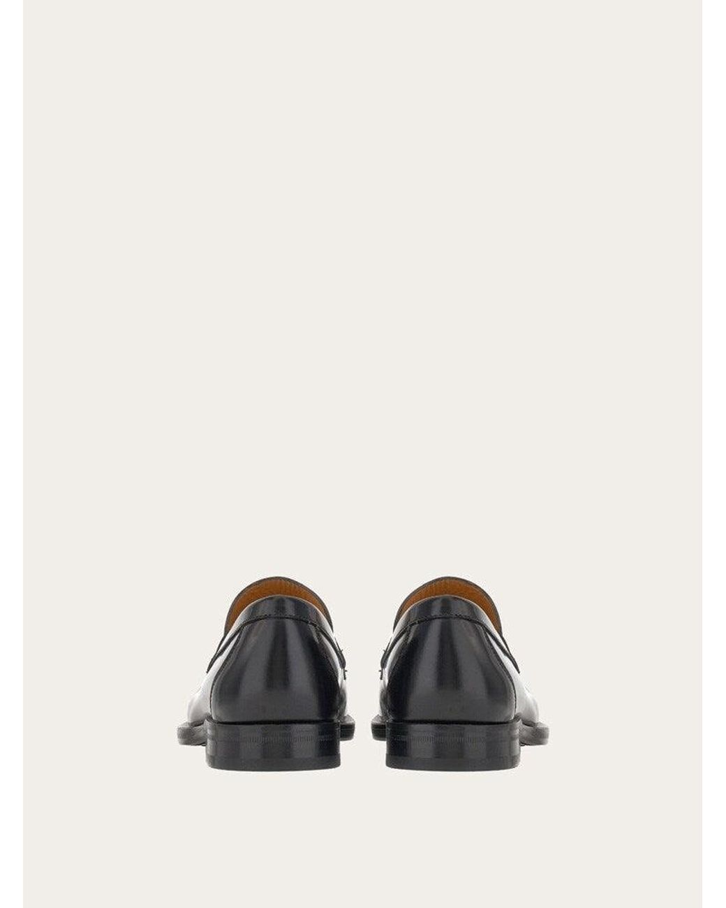 Ferragamo White Calf Leather Loafers for men