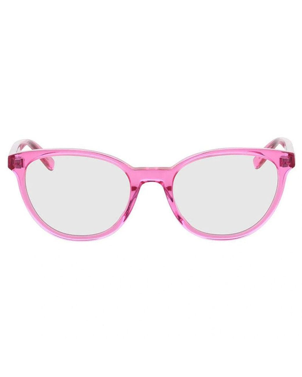 Saint Laurent Pink Sl 589 Blue Blocking Acetate Cat-eye Sunglasses