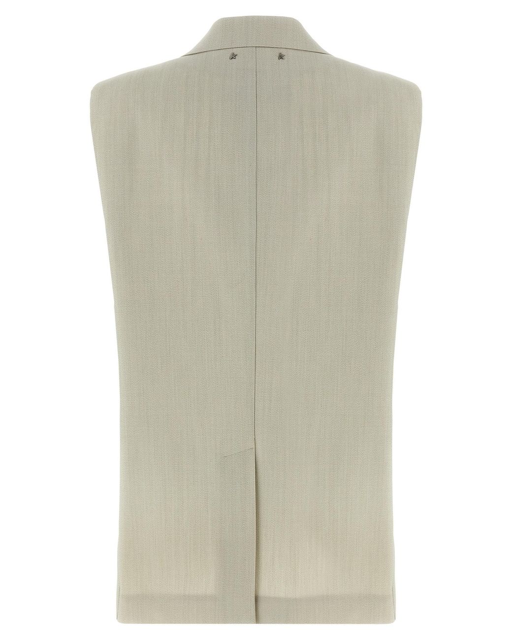 Golden Goose Deluxe Brand Natural Virgin Wool Sleeveless Jacket