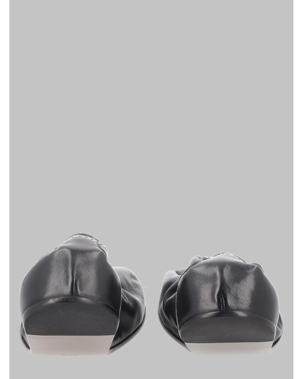 MM6 by Maison Margiela Black Mm6 Maison Margiela Numeric Anatomic Ballet Flat