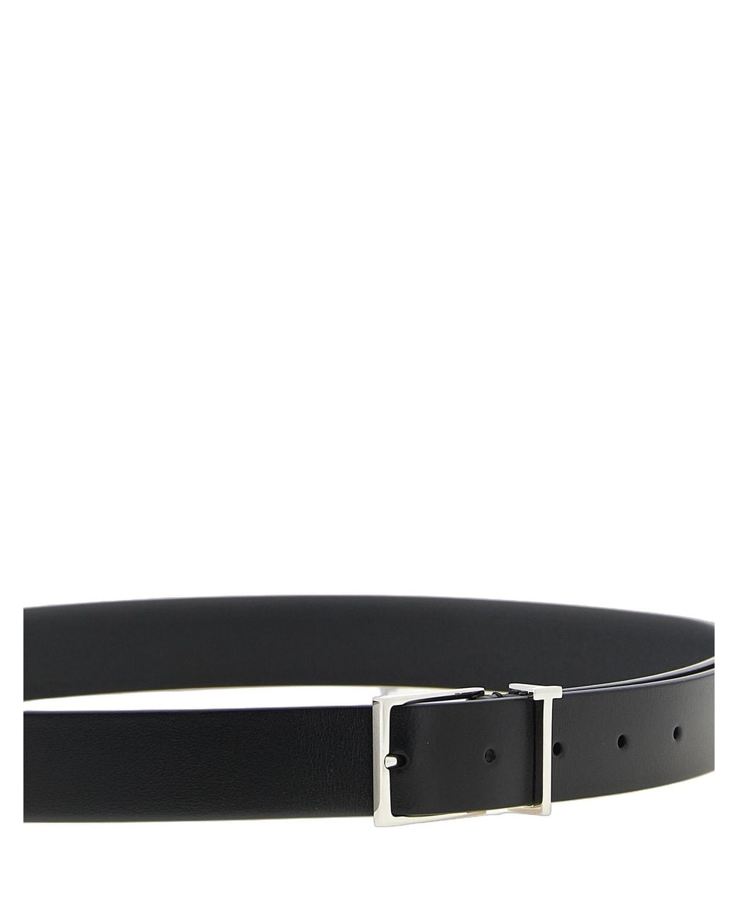 Tom Ford Black Tom Ford Calfskin Thin Belt for men