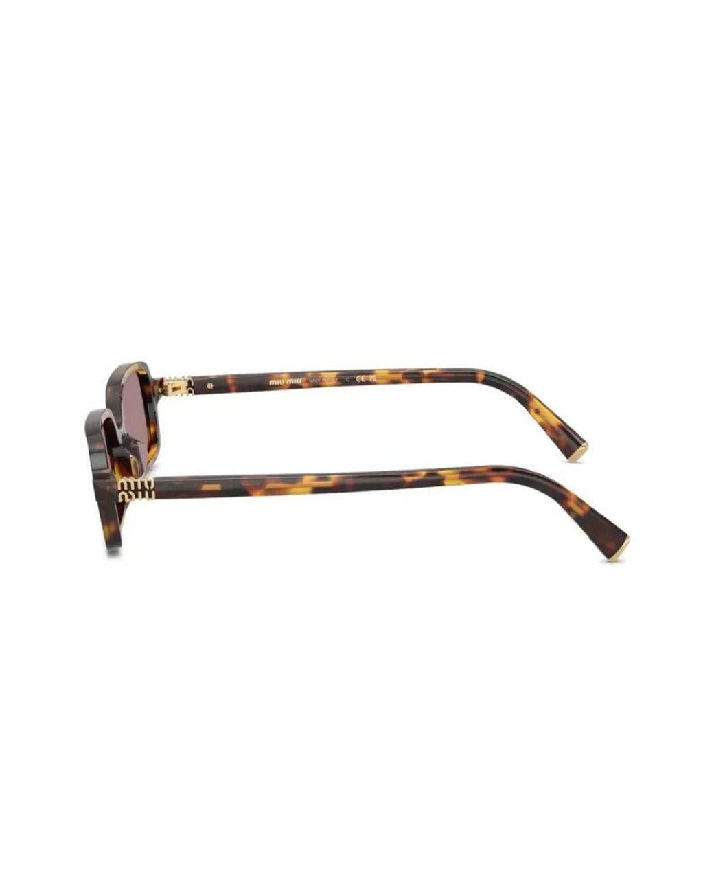 Miu Miu Brown Miu Miu Eyewear Mu11Zs14L20I Sunglasses