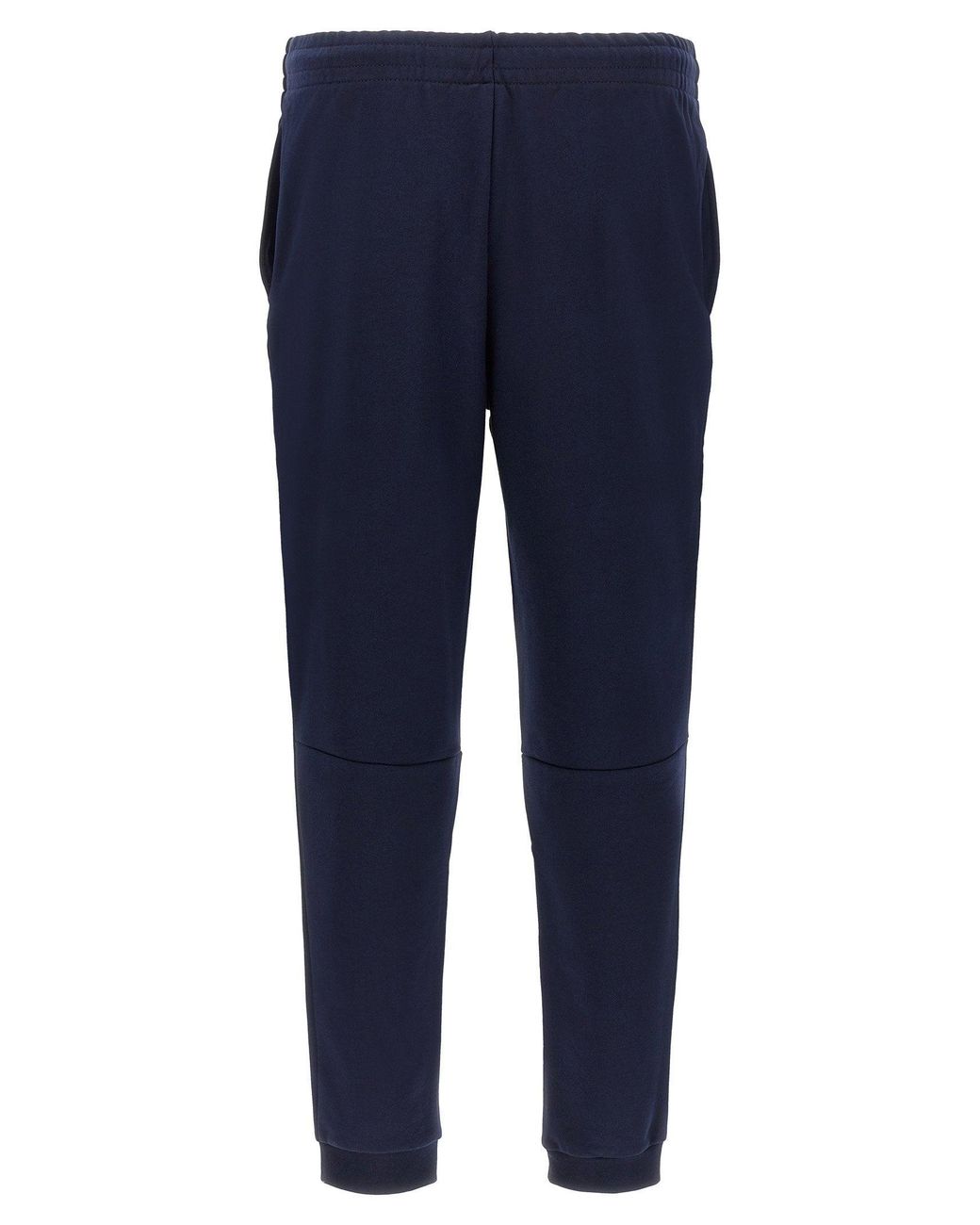 Lacoste Blue Logo-Embroidered Cotton Joggers for men