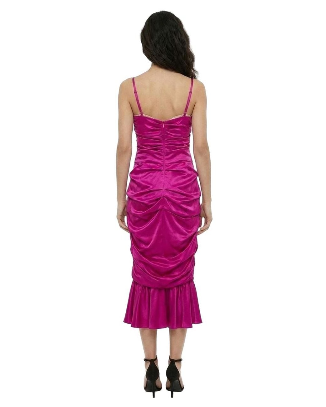 Dolce & Gabbana Pink Dolce & Gabbana Ruched Silk Dress
