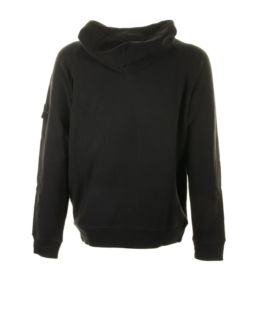 Stone Island Hoodie With Side Logo in Black for Men Lyst UK
