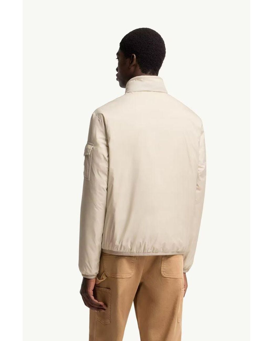 Moncler Natural Moncler Down Jacket — Cream for men