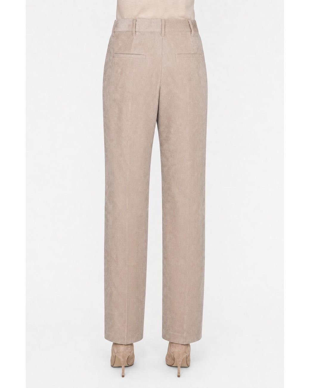 Brunello Cucinelli Natural Light Velvet Trousers