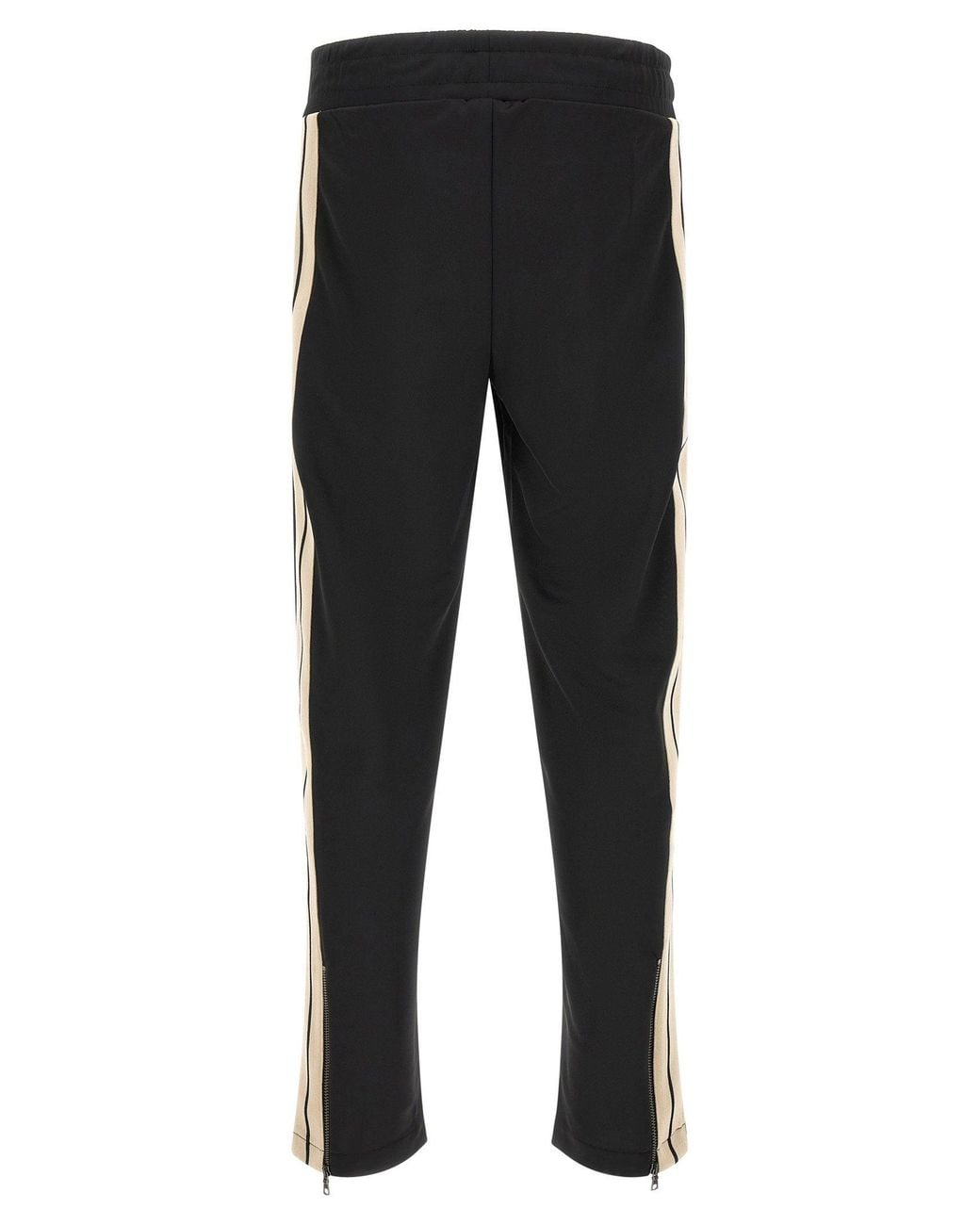 Palm Angels Black Logo-Embroidered Track Pants for men
