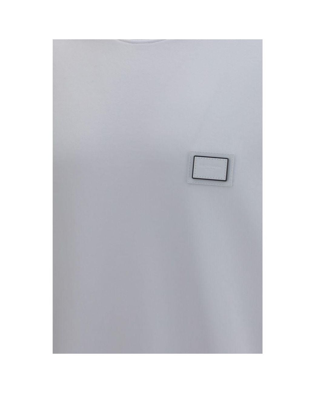 Dolce & Gabbana Gray White Cotton Sweatshirt for men
