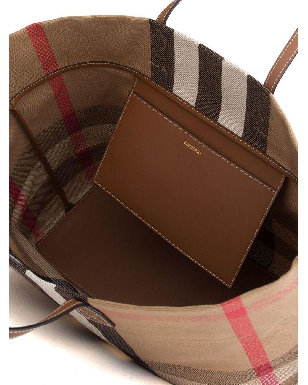 Burberry White Tote Bag Cotton