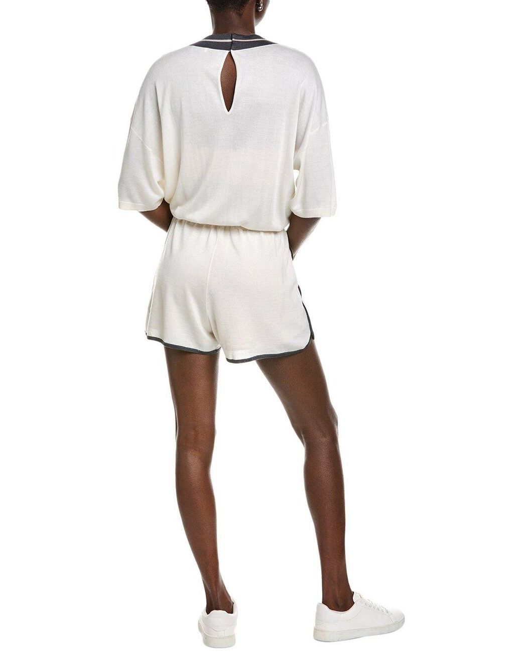 Brunello Cucinelli Natural Silk Wool Relaxed Shirt